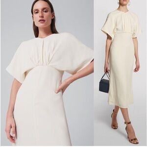 Victoria Beckham Batwing Midi Dress